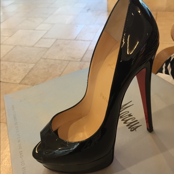 Christian Louboutin Lady Peep Heels - Picture 5 of 6
